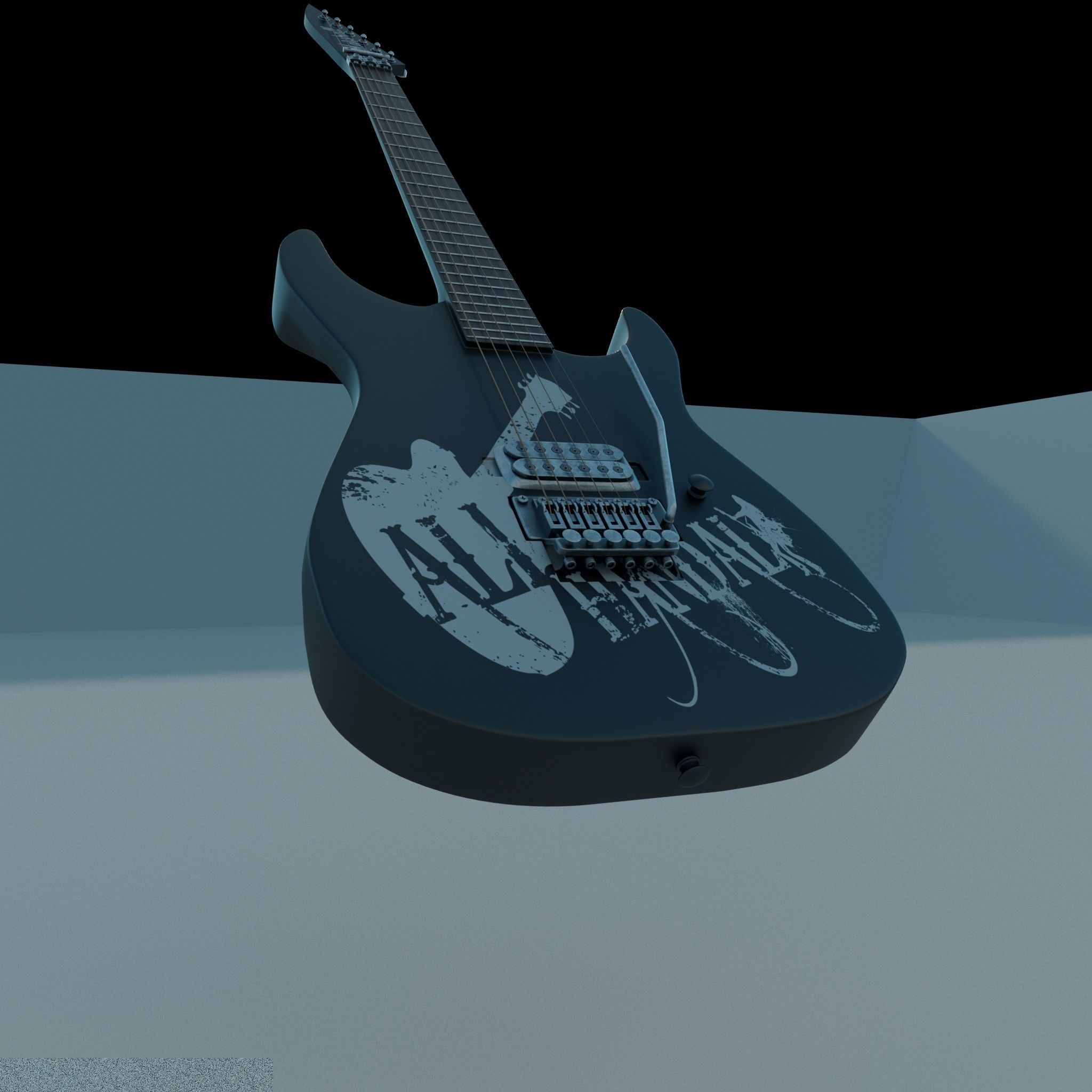  electric guitar 3D model_16