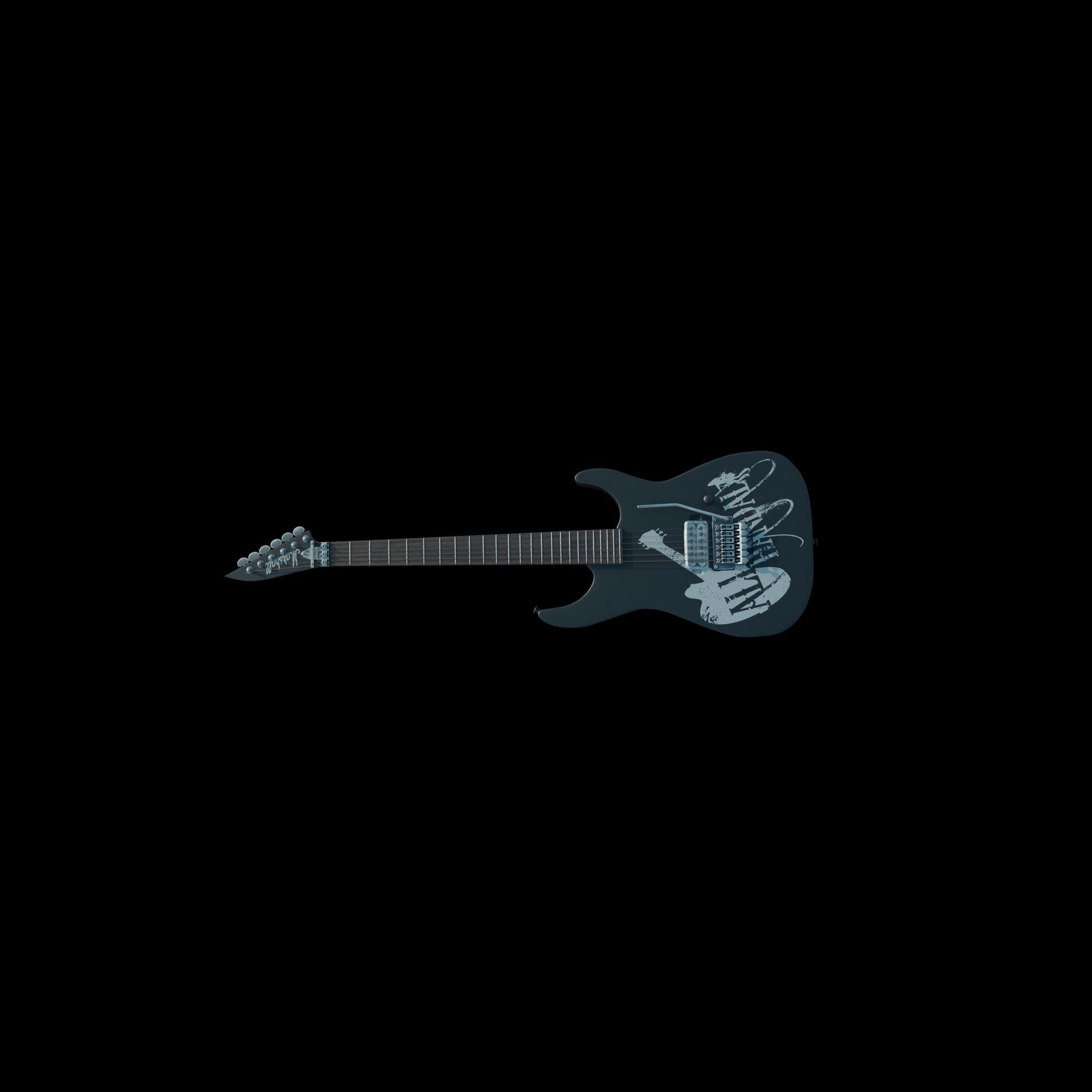  electric guitar 3D model_12