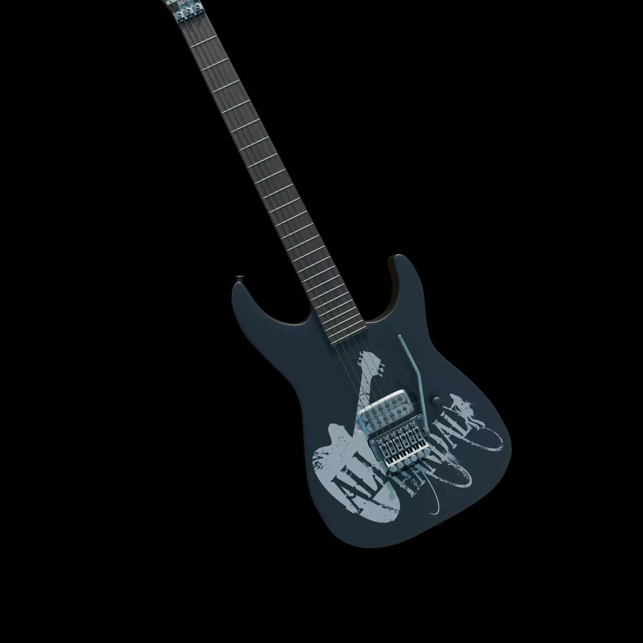  electric guitar 3D model_0
