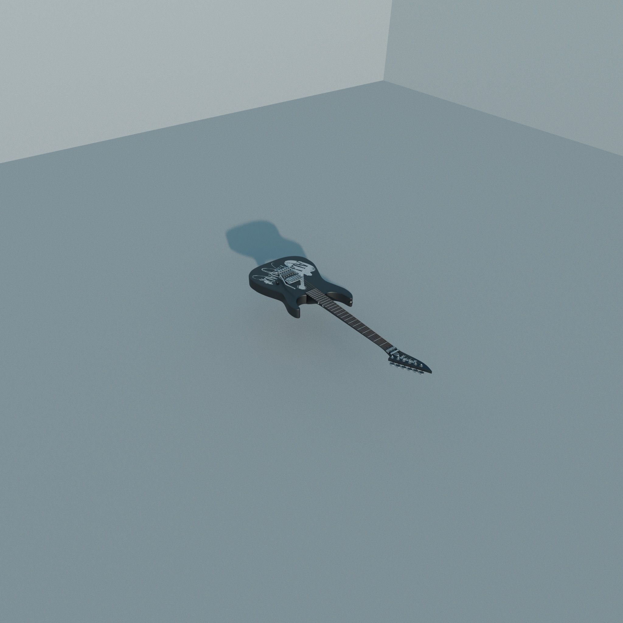  electric guitar 3D model_7