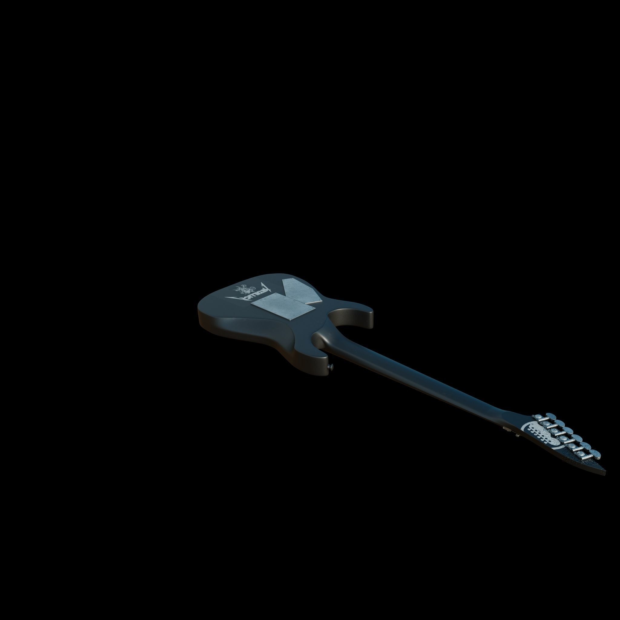  electric guitar 3D model_9