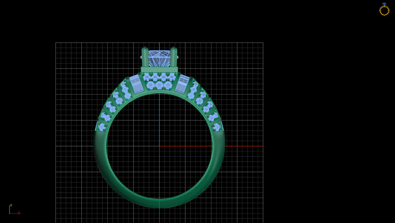 RING MEN DIAMOND 3D print model_1