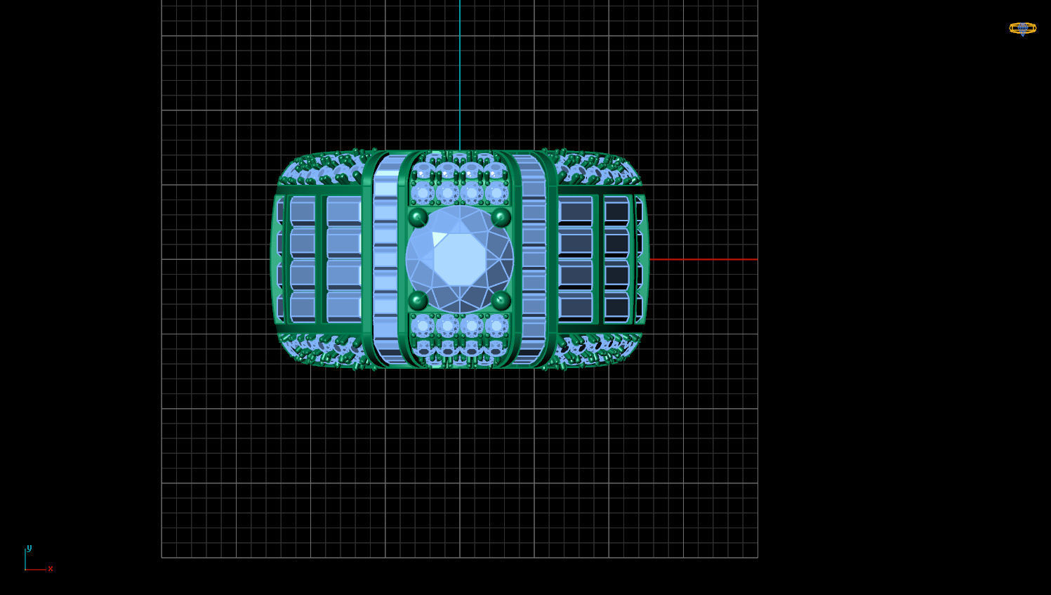 RING MEN DIAMOND 3D print model_2