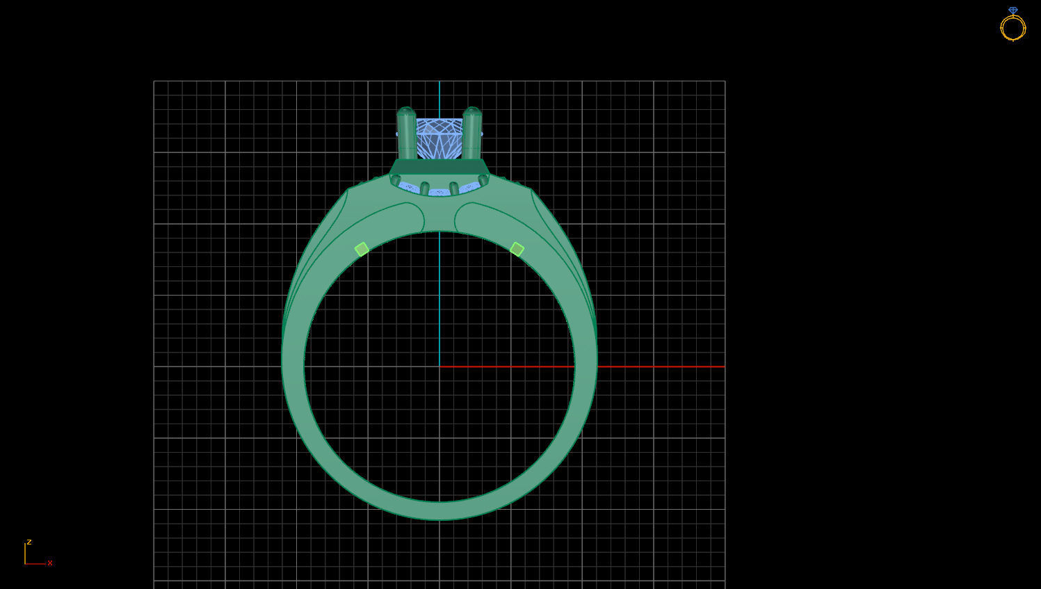 RING MEN DIAMOND 3D print model_1