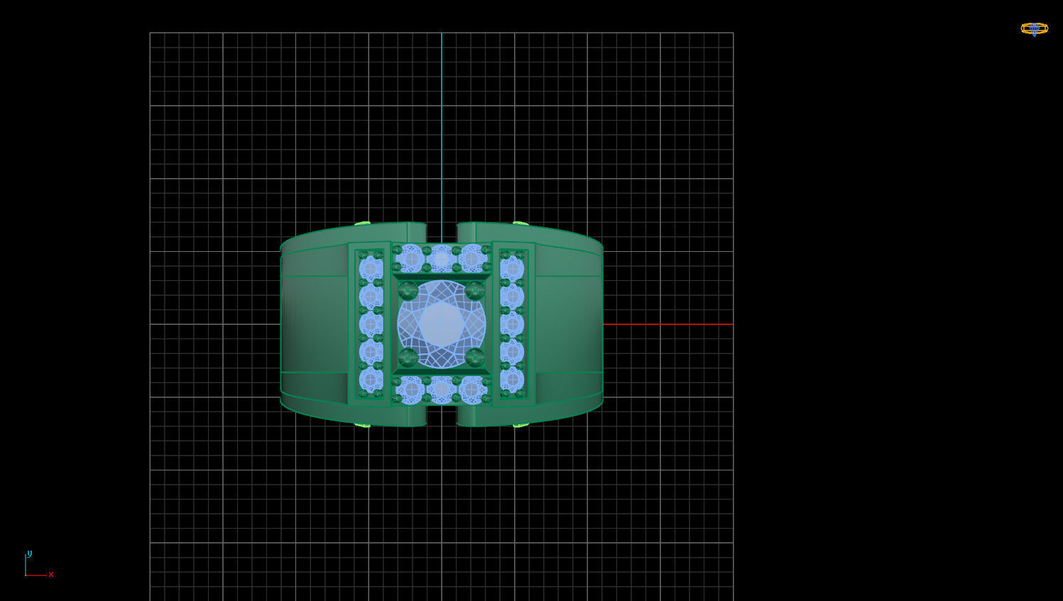 RING MEN DIAMOND 3D print model_2