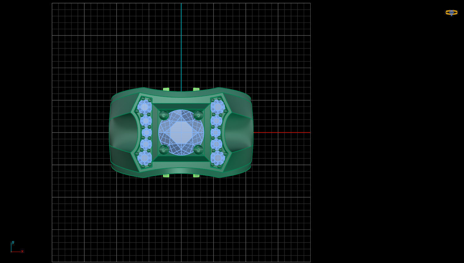 RING MEN DIAMOND 3D print model_2