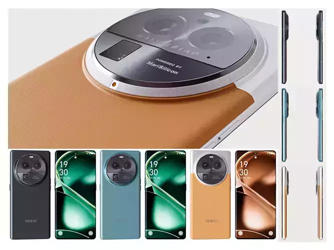 OPPO Find X6 Pro cell phone 3D model