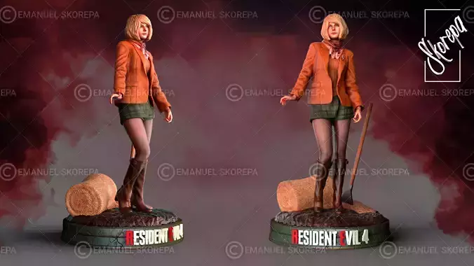 ASHLEY GRAHAM RE4 REMAKE 3D print model