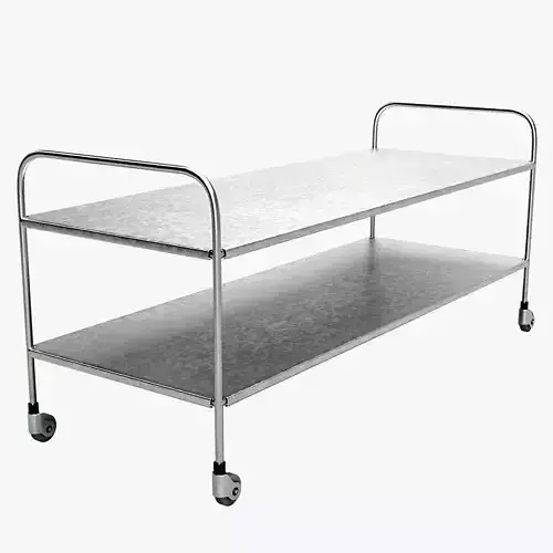 Hospital Mortuary Gurney 3D model