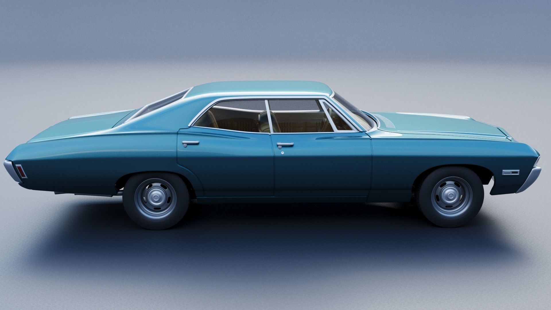 Chevrolet Impala 4 Door 1968  3D print model_7
