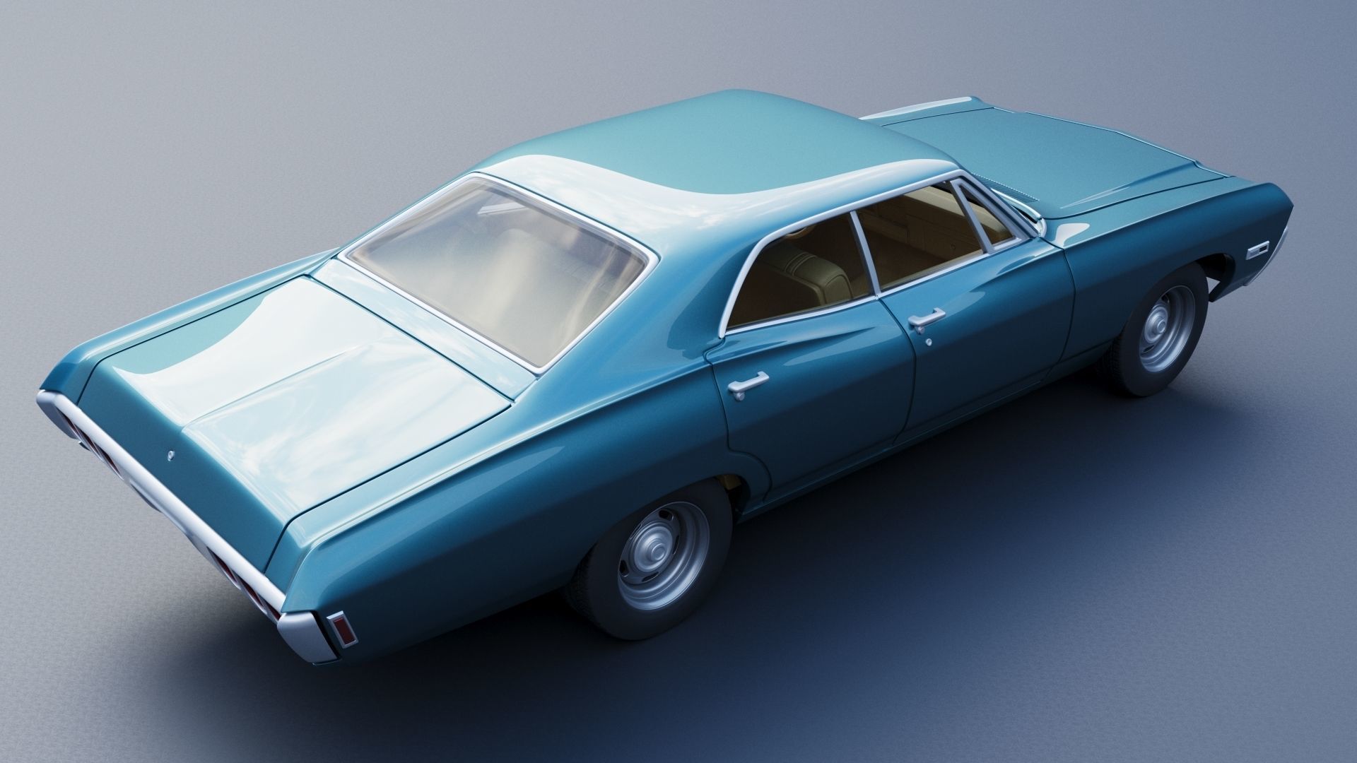 Chevrolet Impala 4 Door 1968  3D print model_6