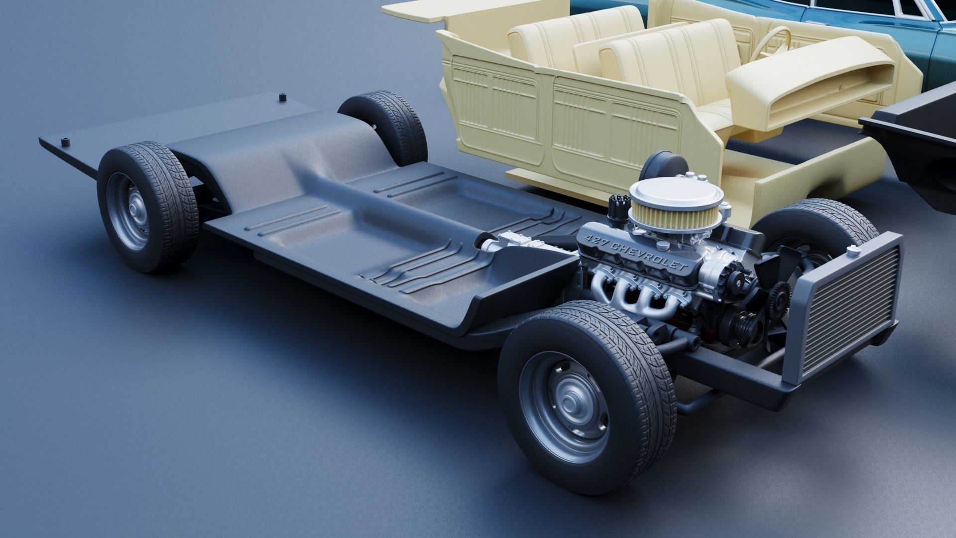 Chevrolet Impala 4 Door 1968  3D print model_23