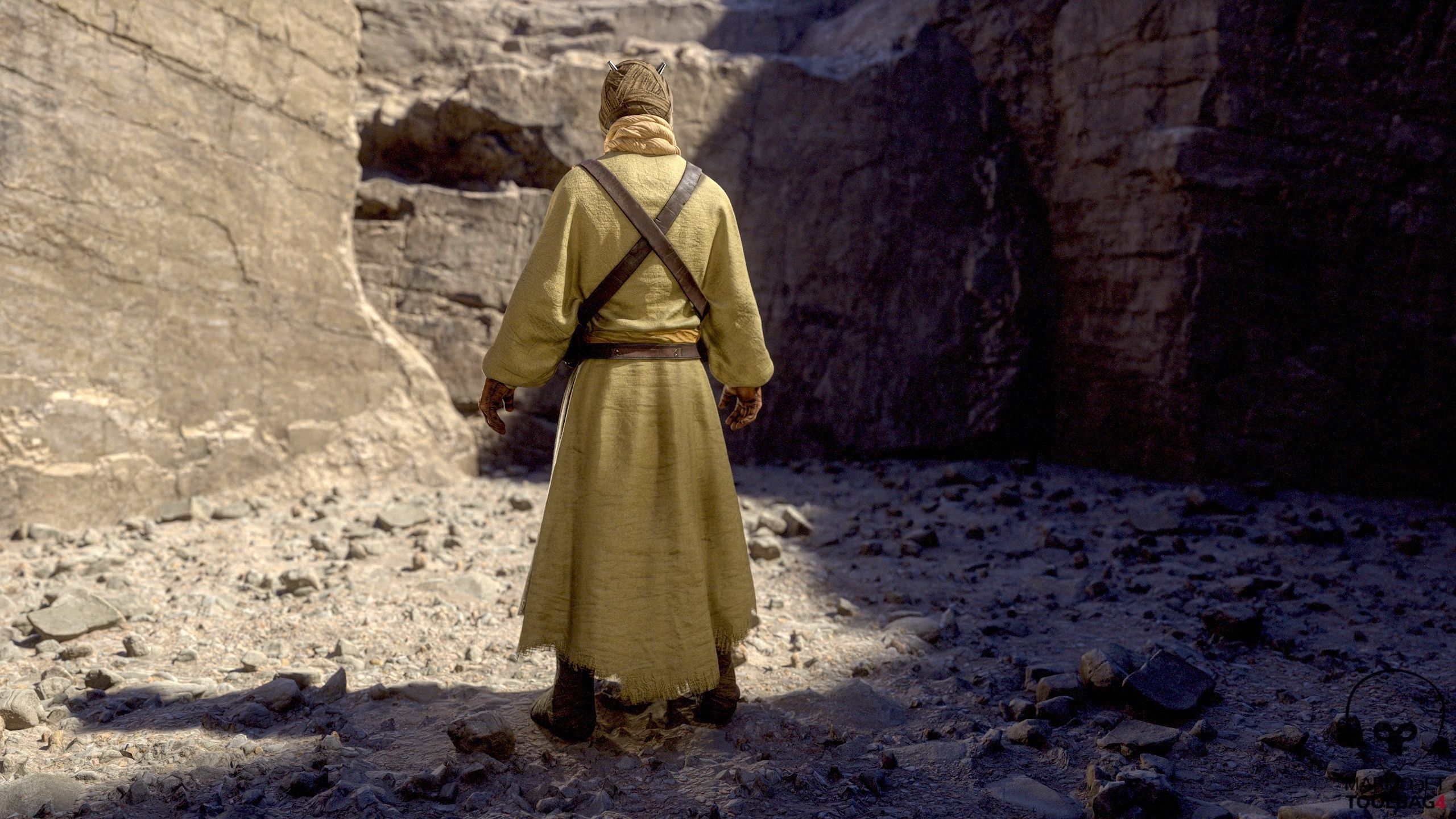 Tusken Raider Game ready model Low-poly 3D model_3