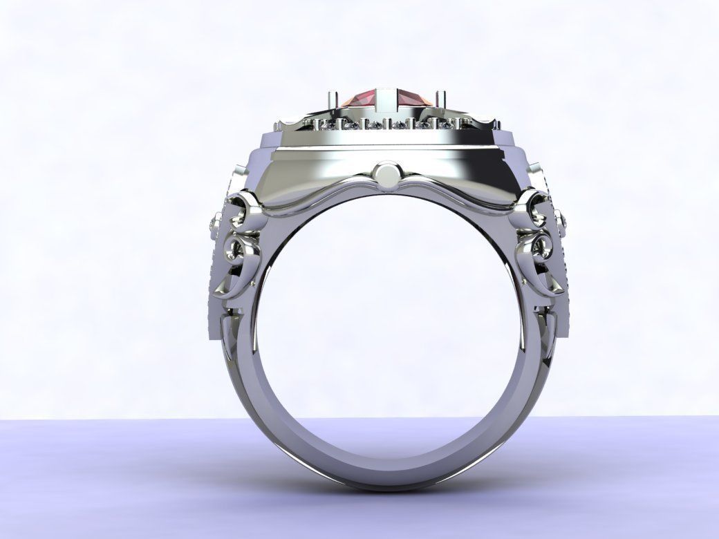 Men Ring 3D print model_5