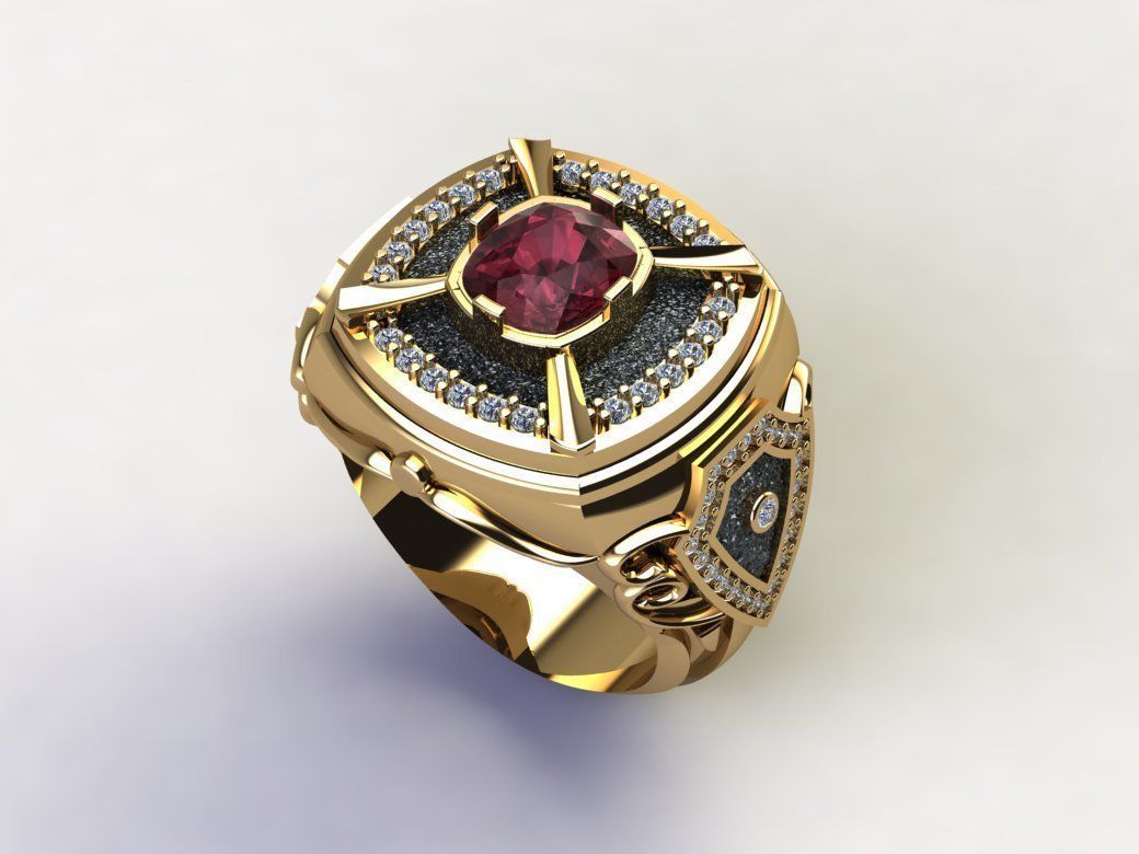 Men Ring 3D print model_1