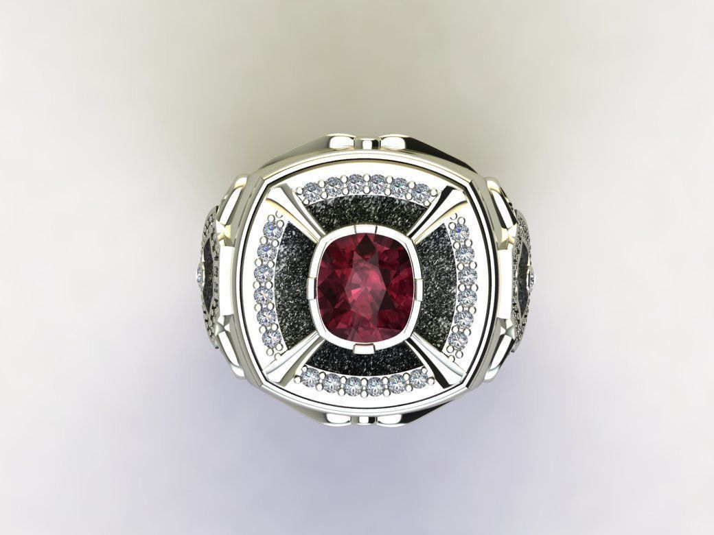 Men Ring 3D print model_2