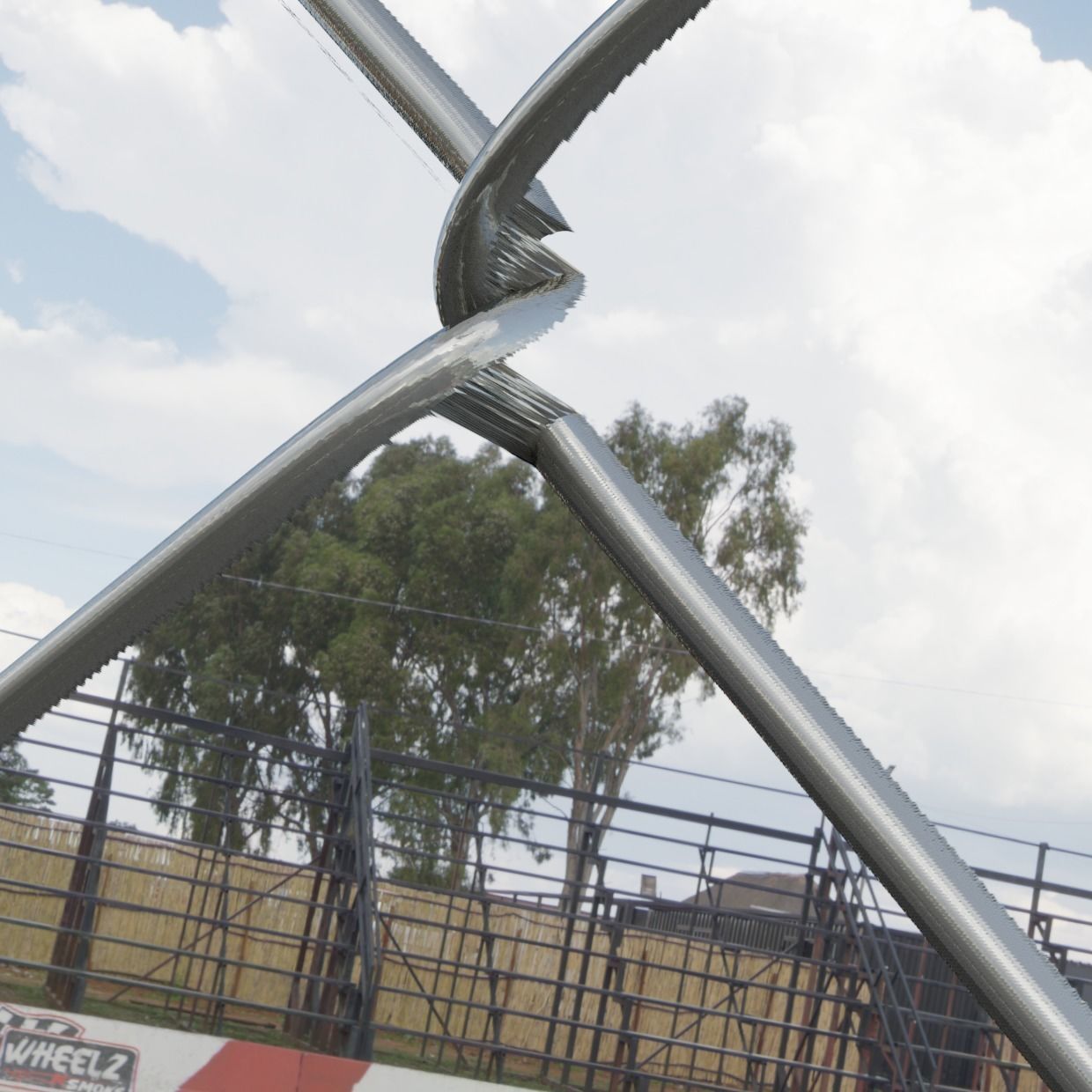 Rabitz wire netting 1 1 3 x 1 1 3 x 1 16 inch aged st-less steel Texture_1