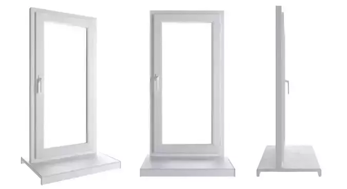 Plastic window - white