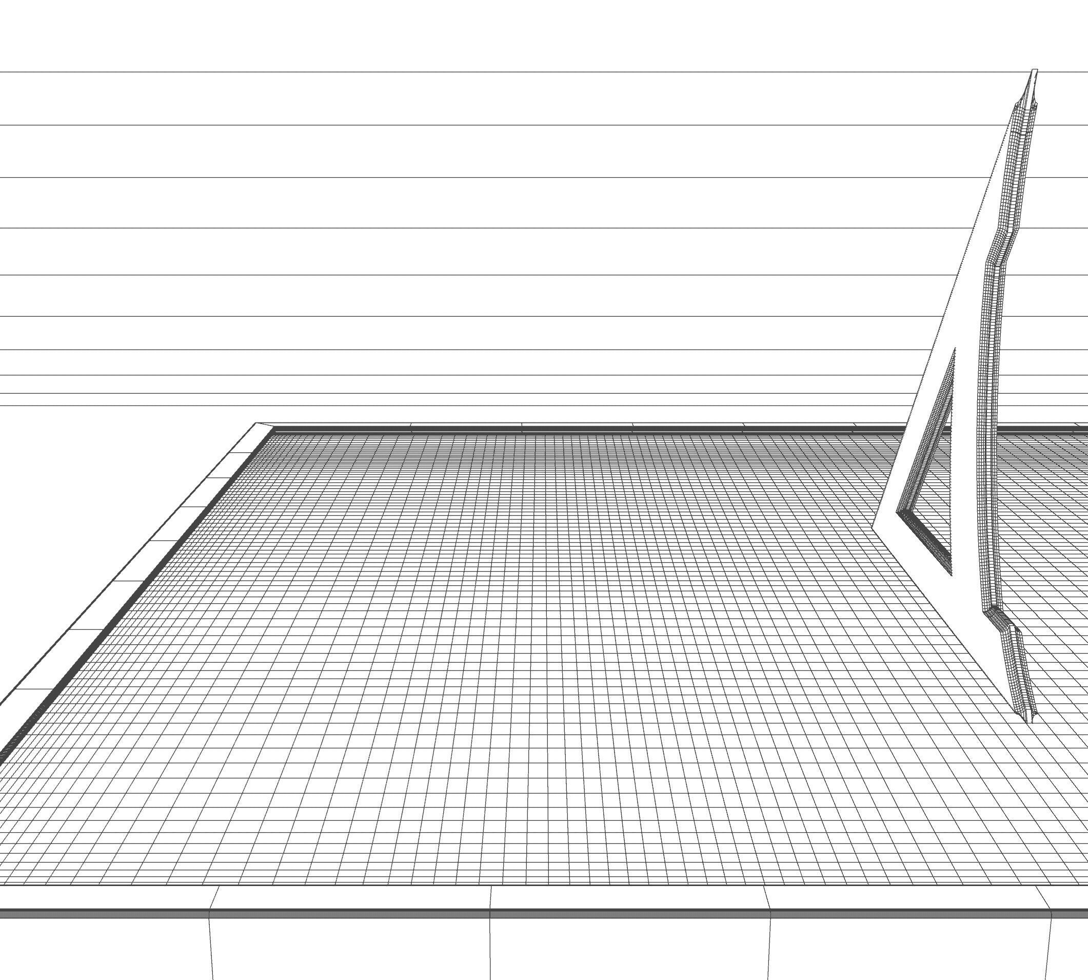 Chiselled Stone Sundial And Concrete Plinth 3D model_11