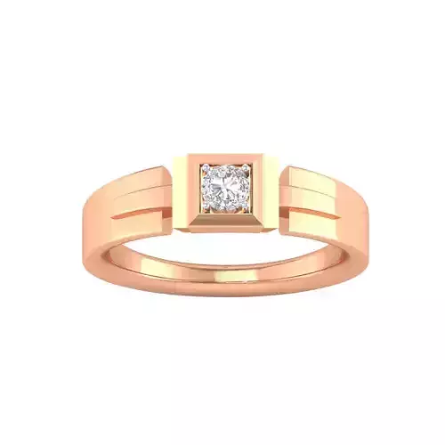 Women Solitaire Engagement Ring STL OBJ FBX Renders Details 3D print model