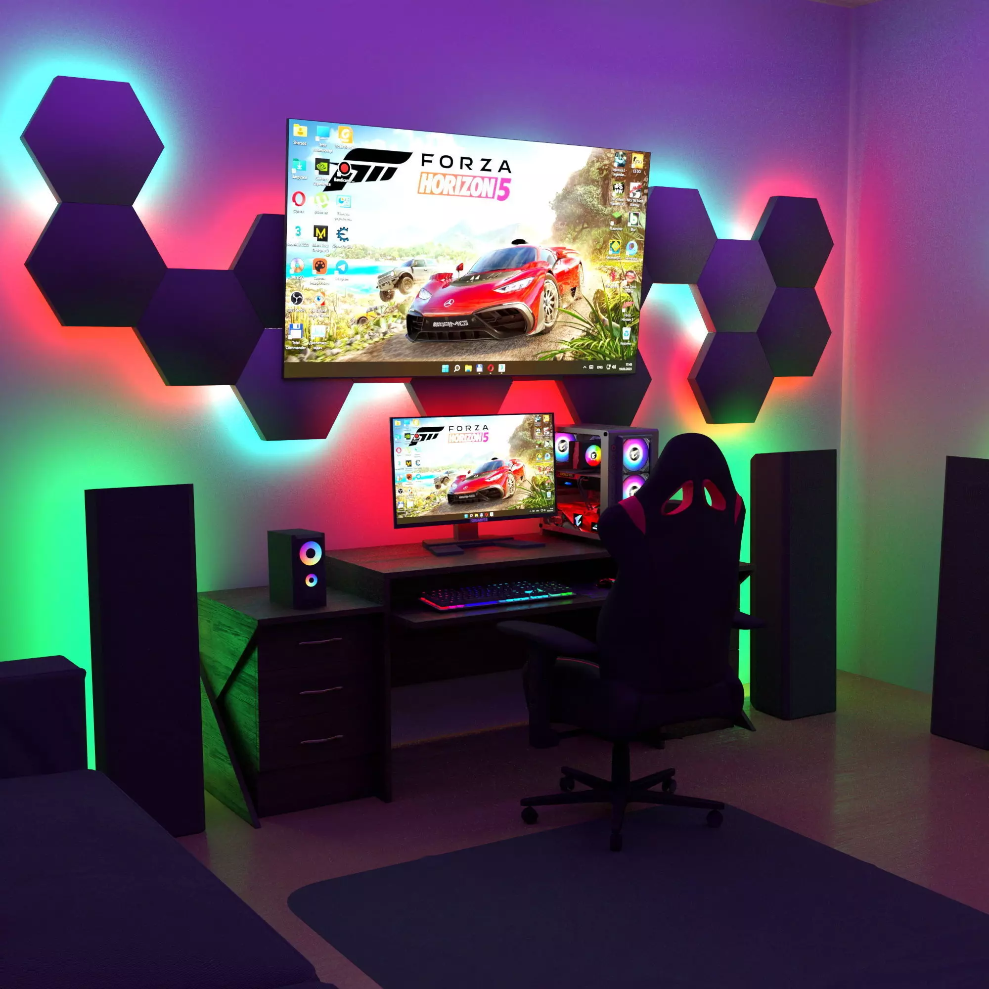 Gaming room 3D model