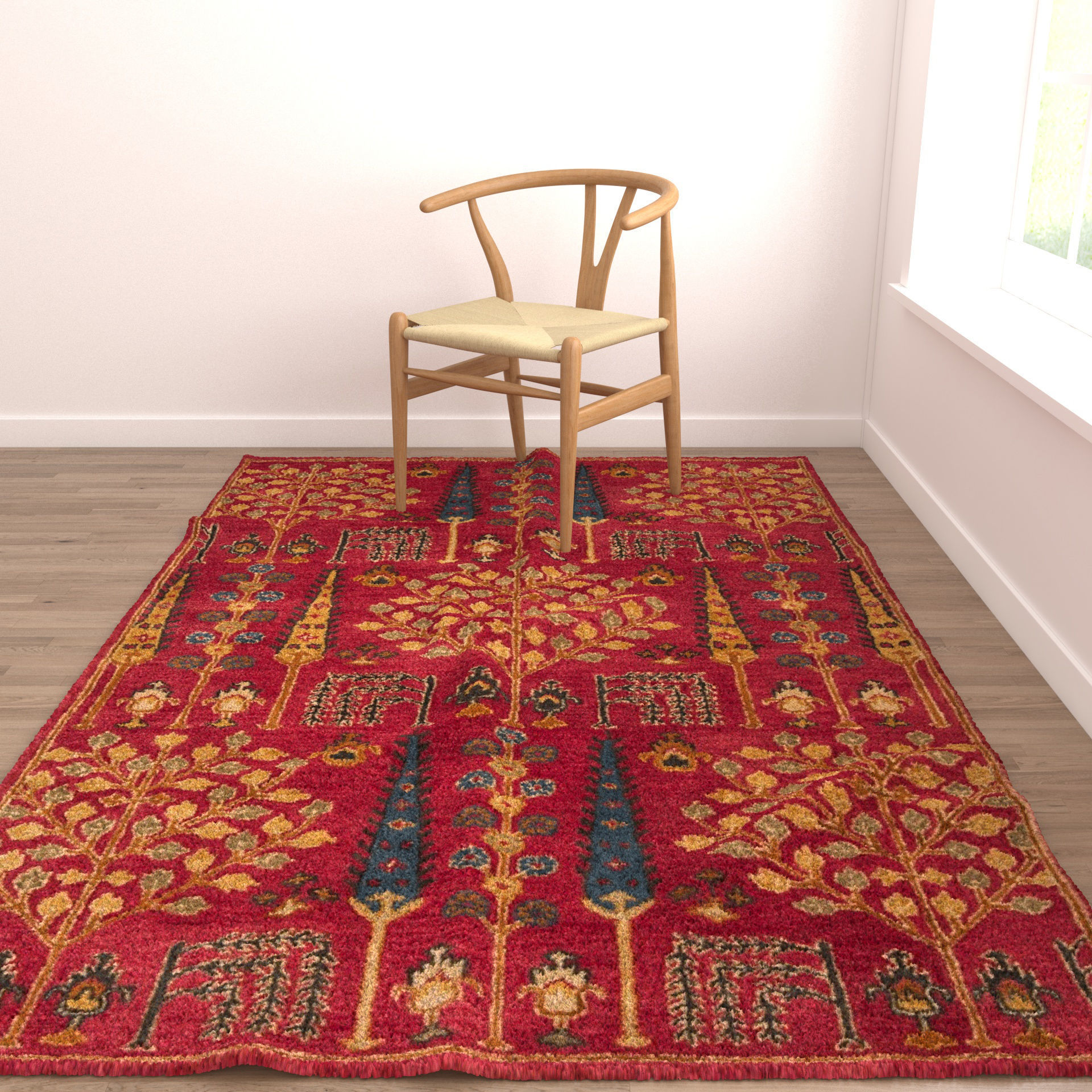 Rugs No 856 Low-poly 3D model_4
