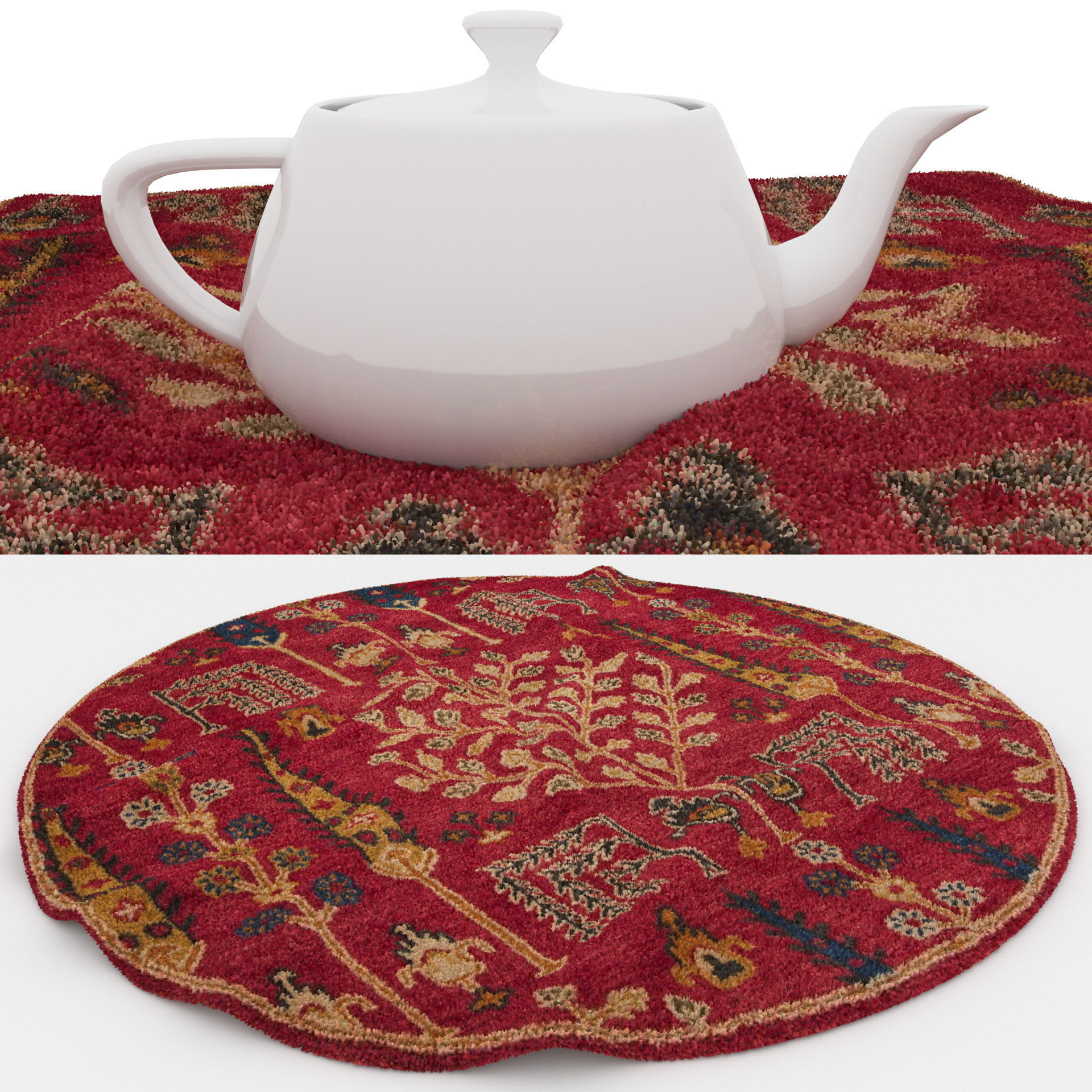 Rugs No 856 Low-poly 3D model_1