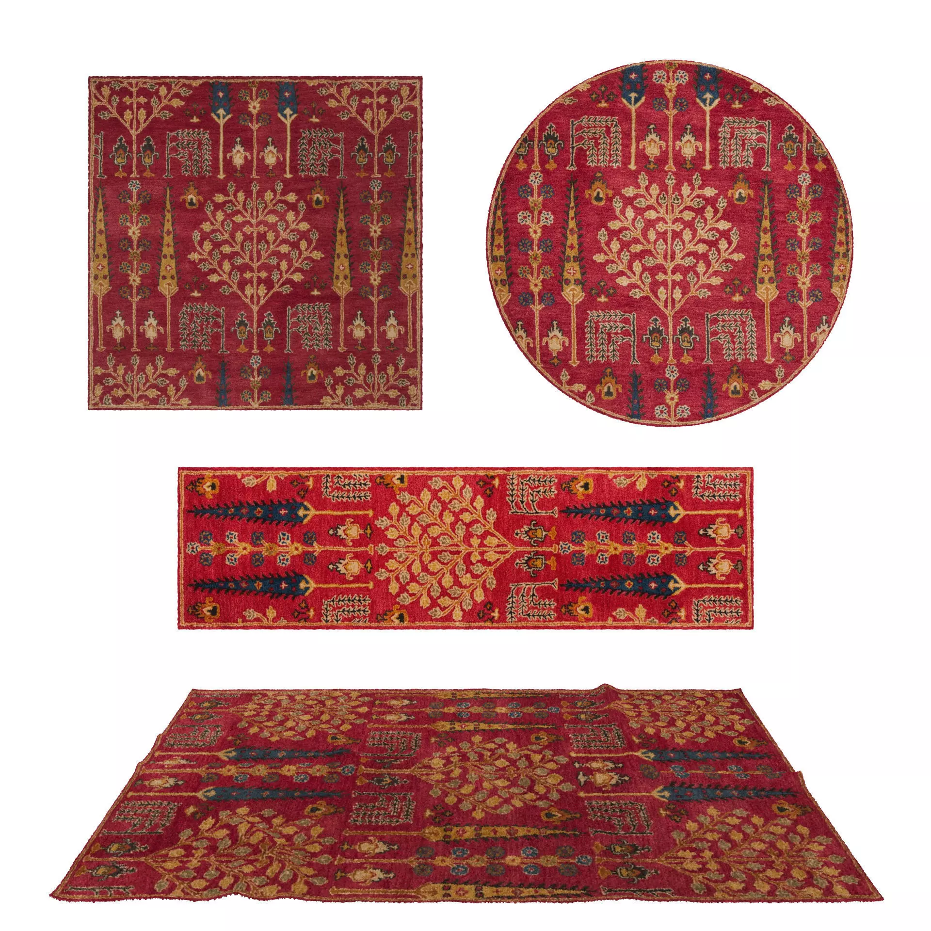 Rugs No 856 Low-poly 3D model_0