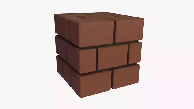 Brick Block - Mario Free 3D model