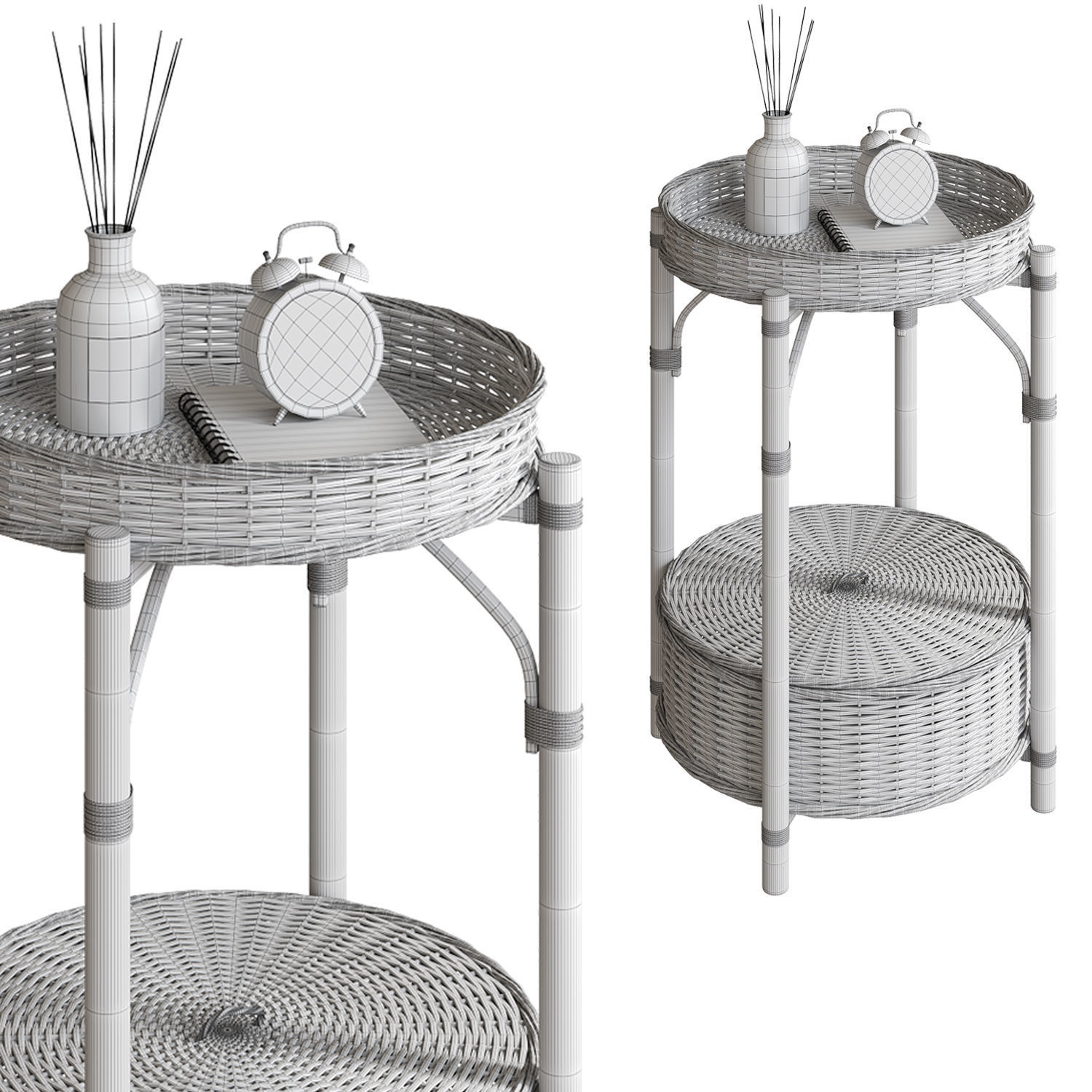 Side table IKEA TOLKNING 3D model_4