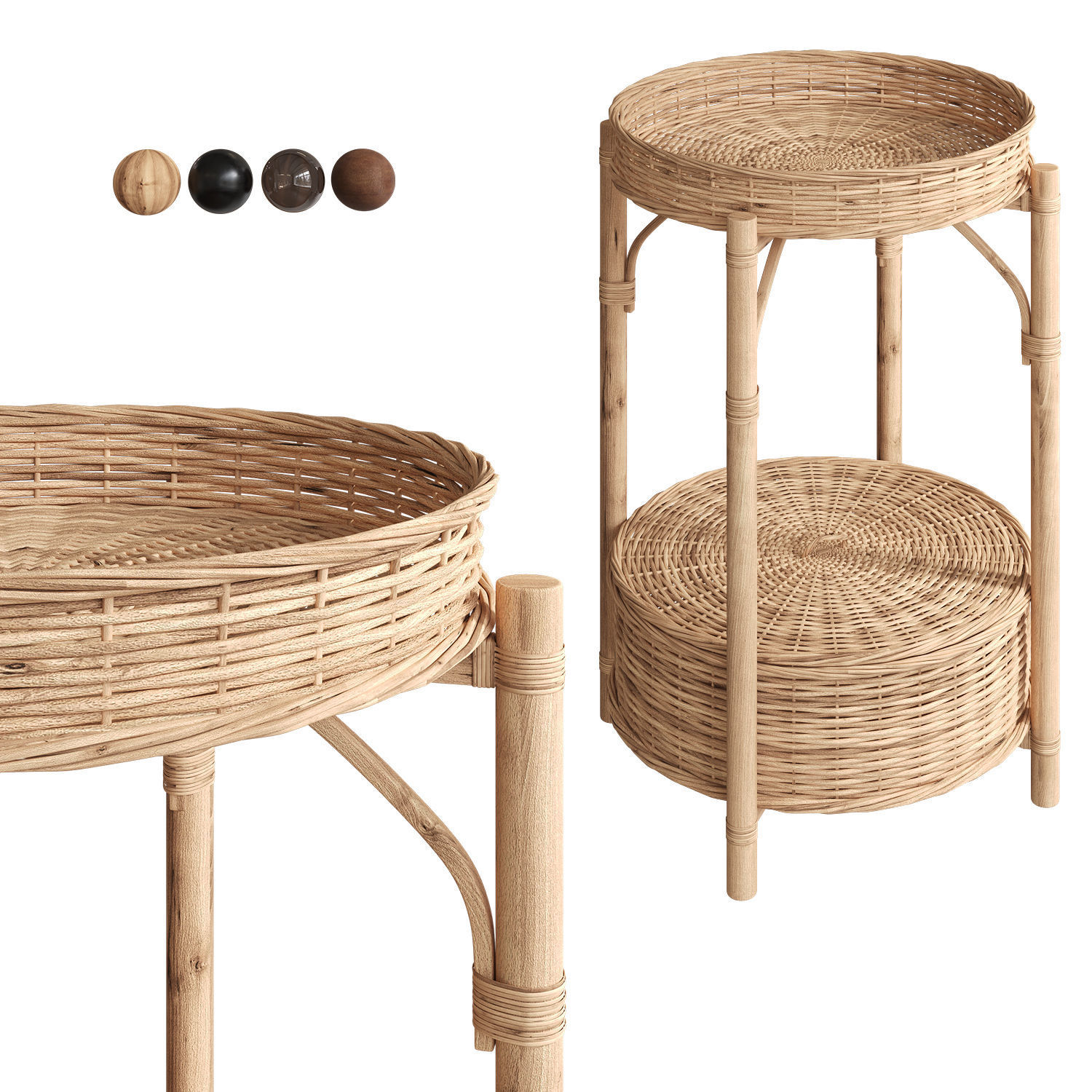 Side table IKEA TOLKNING 3D model_2