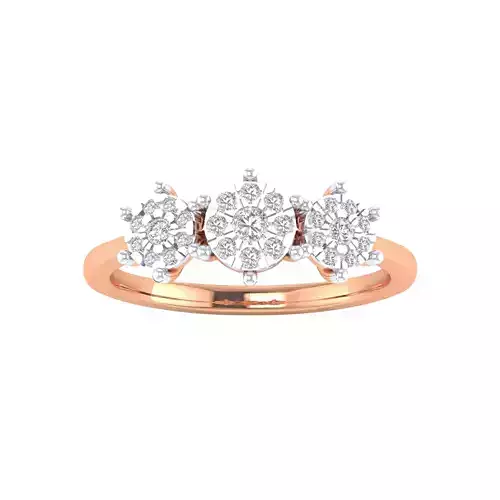 Women Star Ring STL OBJ FBX Renders Details