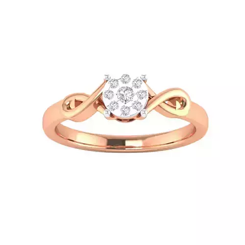 Women Wedding Engagement Ring STL OBJ FBX Renders Details