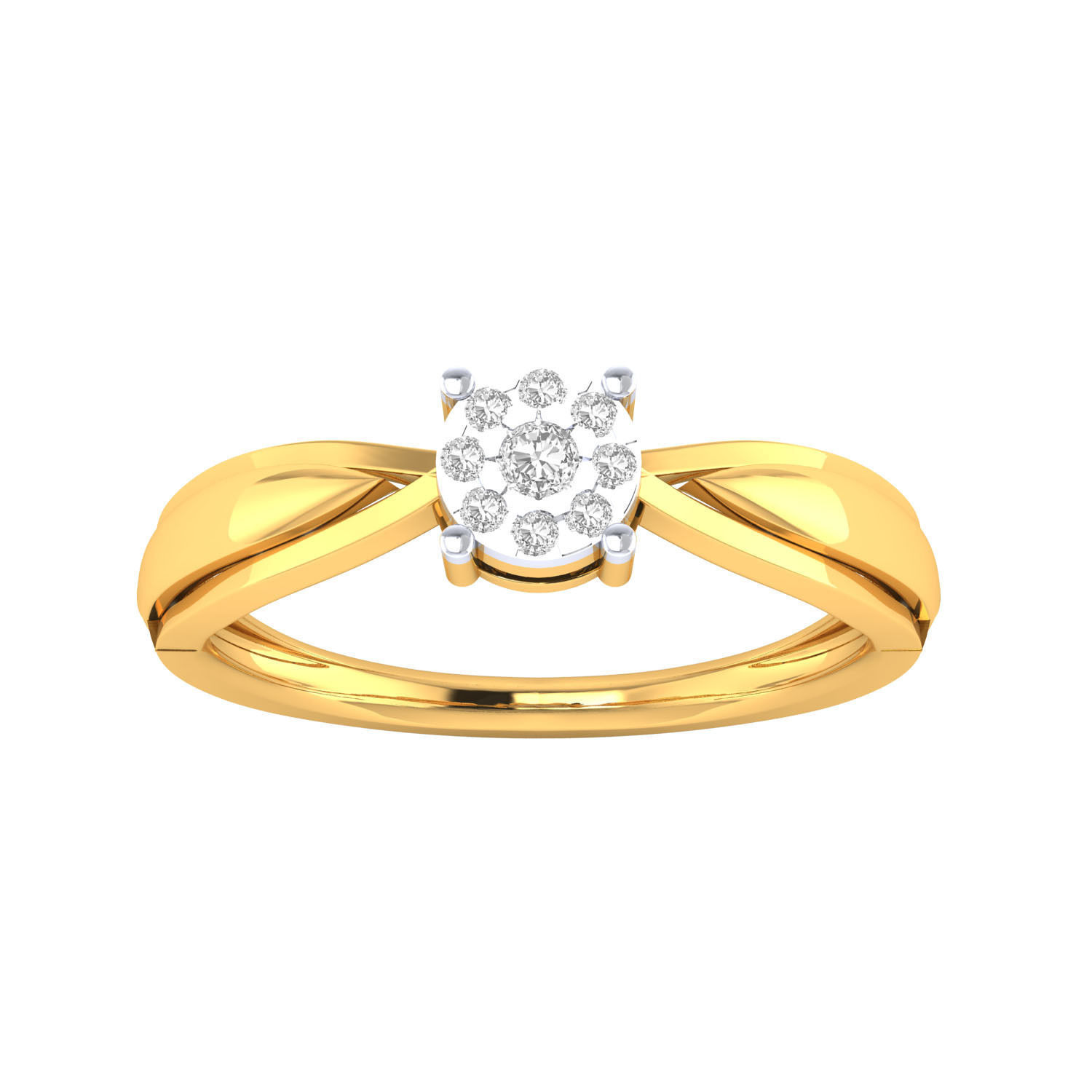 Women Wedding Engagement Ring STL OBJ FBX Renders Details 3D print model_18