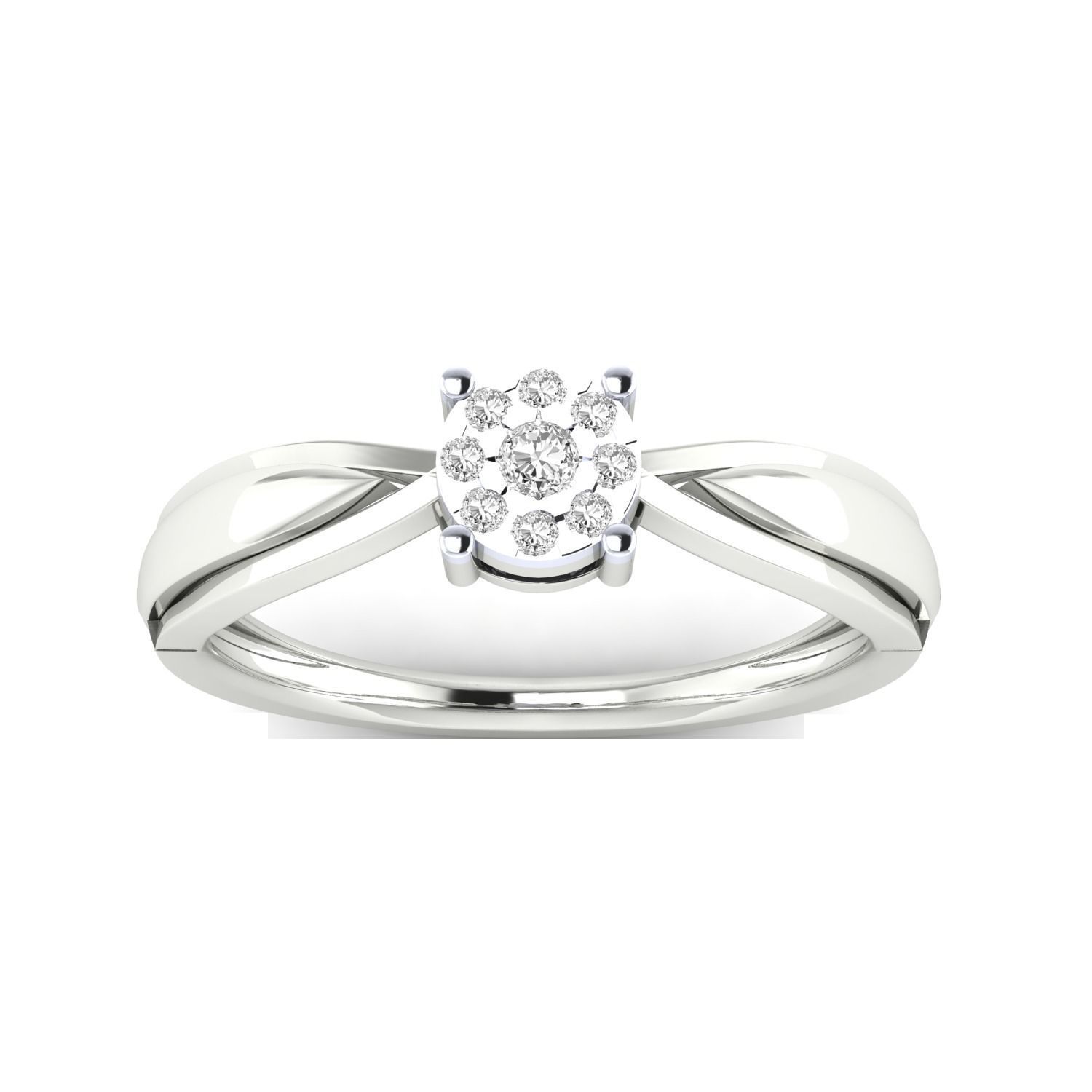 Women Wedding Engagement Ring STL OBJ FBX Renders Details 3D print model_17