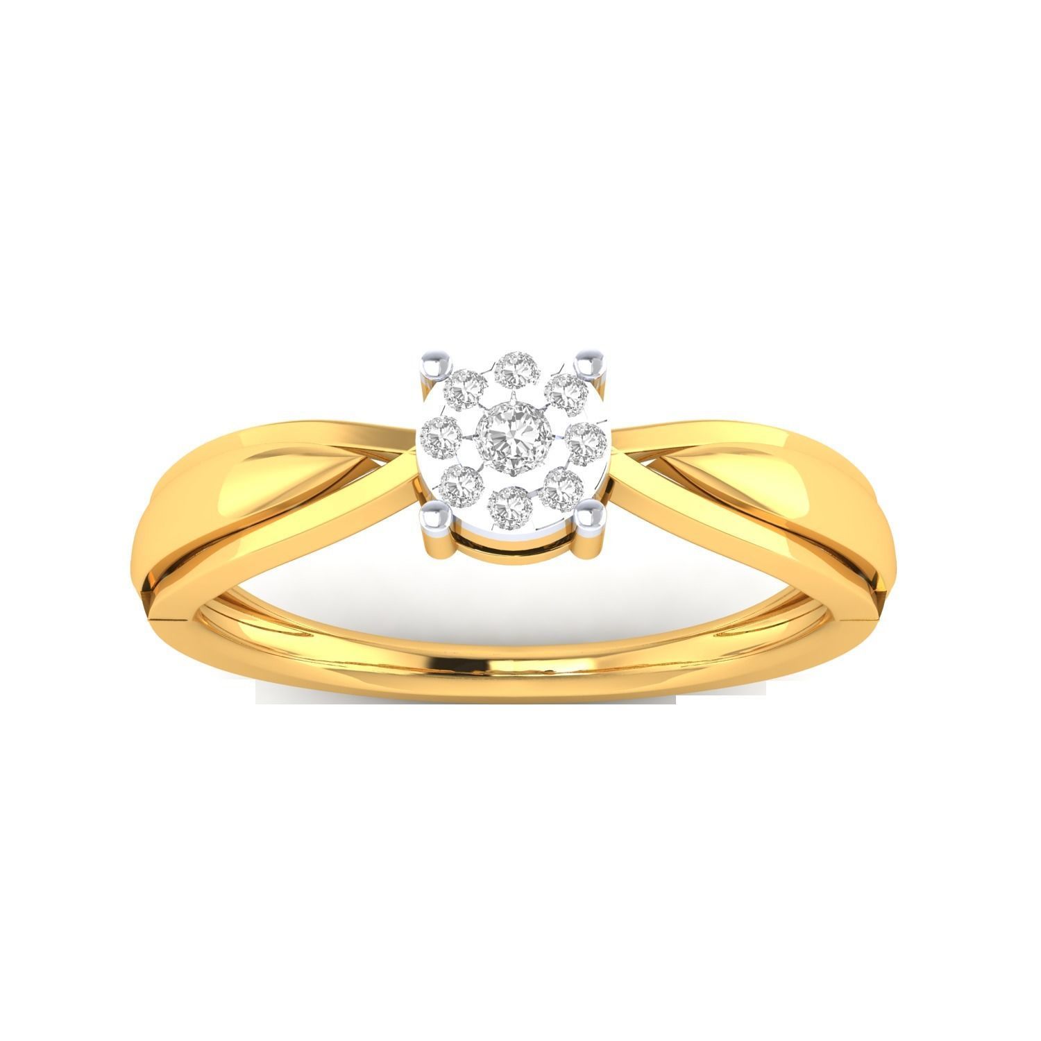 Women Wedding Engagement Ring STL OBJ FBX Renders Details 3D print model_19