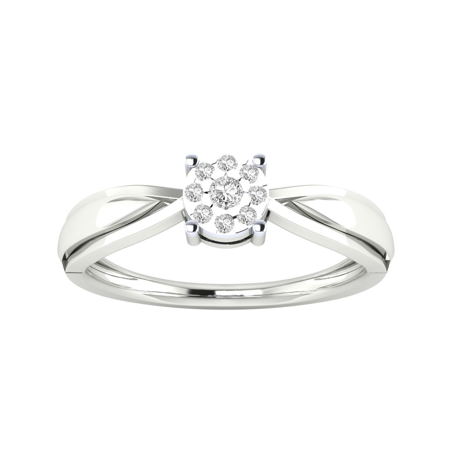 Women Wedding Engagement Ring STL OBJ FBX Renders Details 3D print model_16