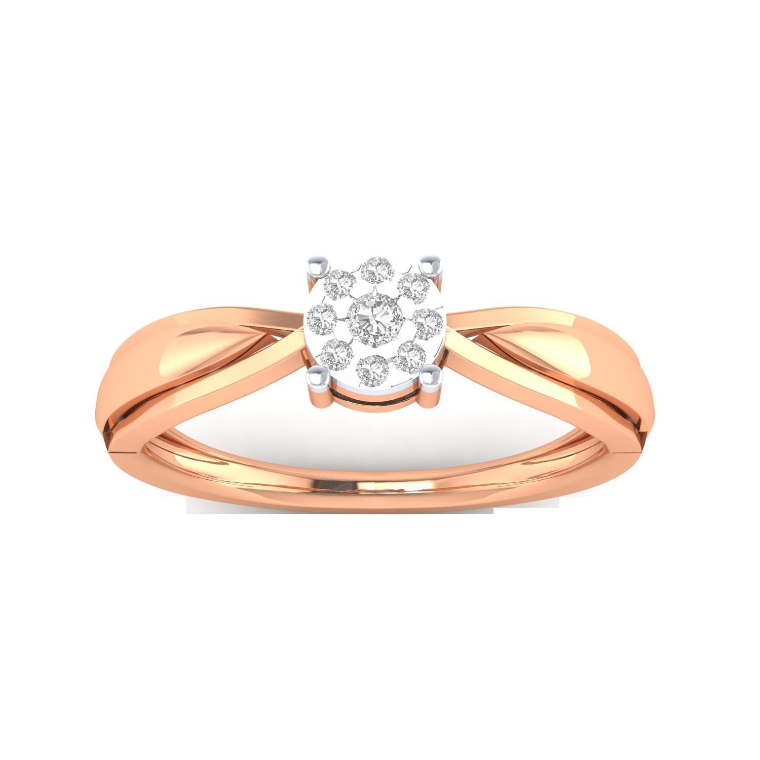Women Wedding Engagement Ring STL OBJ FBX Renders Details 3D print model_15