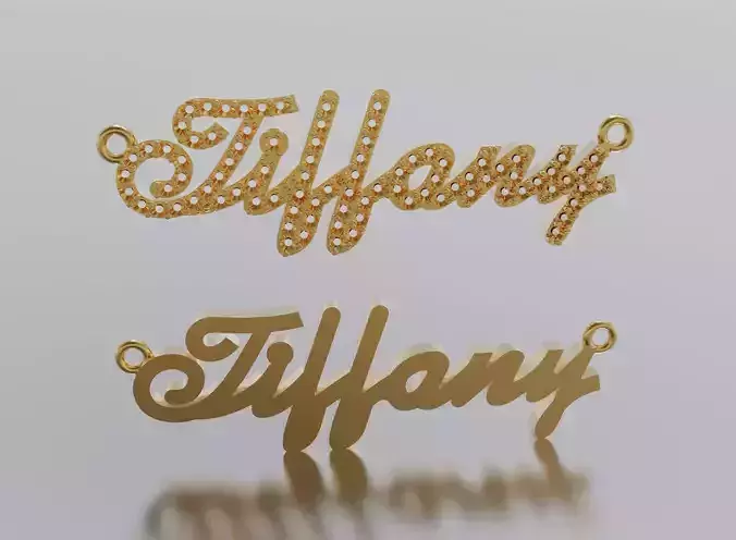 name Tiffany pendant