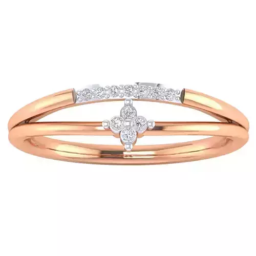 Women Wedding Engagement Ring STL OBJ FBX Renders Details