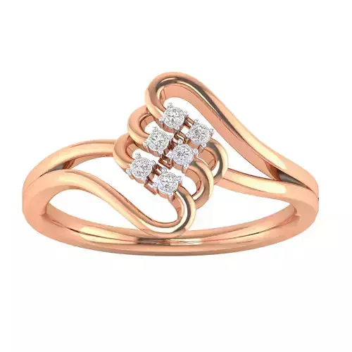 Women Wedding Engagement Ring STL OBJ FBX Renders Details
