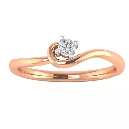 Women Solitaire Engagement Ring STL OBJ FBX Renders Details 3D print model