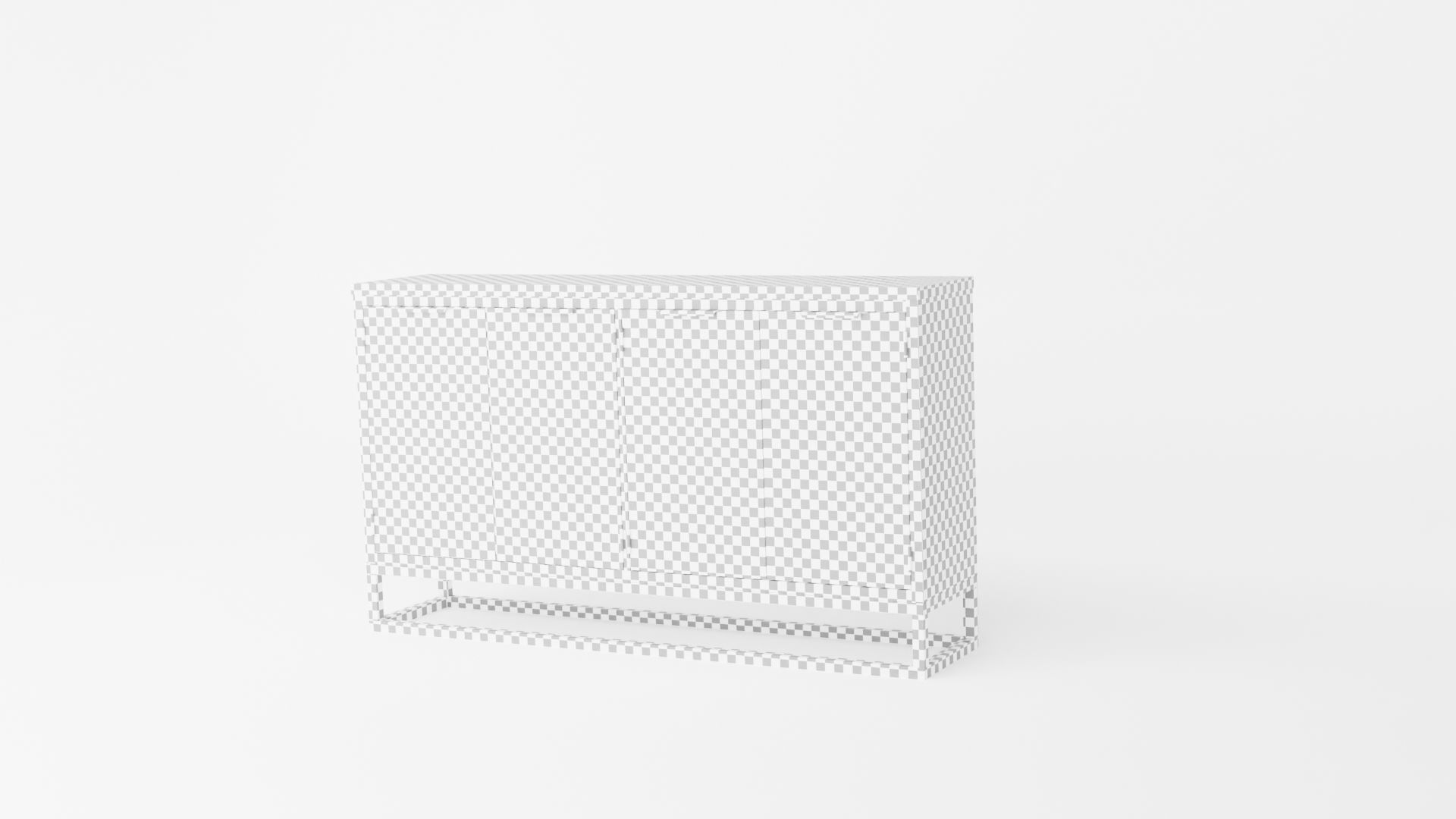 Living room set Low-poly 3D model_12