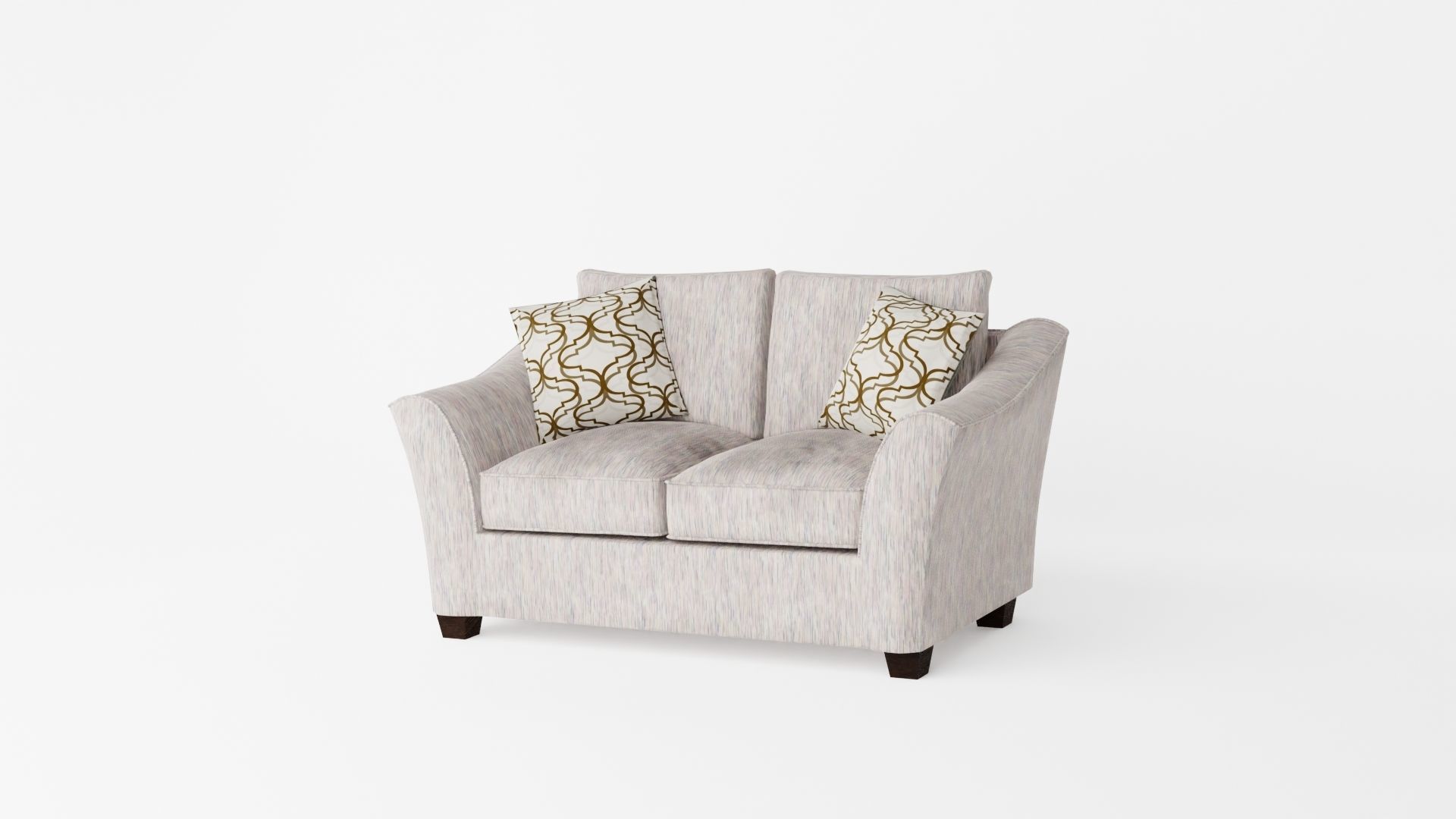 Living room set Low-poly 3D model_4