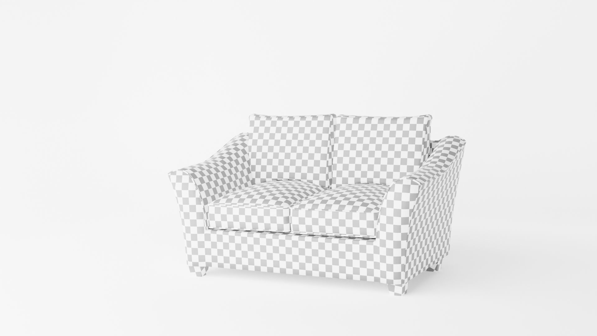 Living room set Low-poly 3D model_10