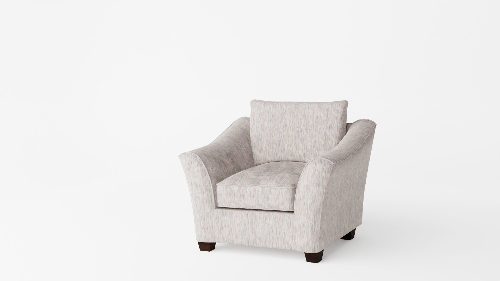 Living room set Low-poly 3D model_5