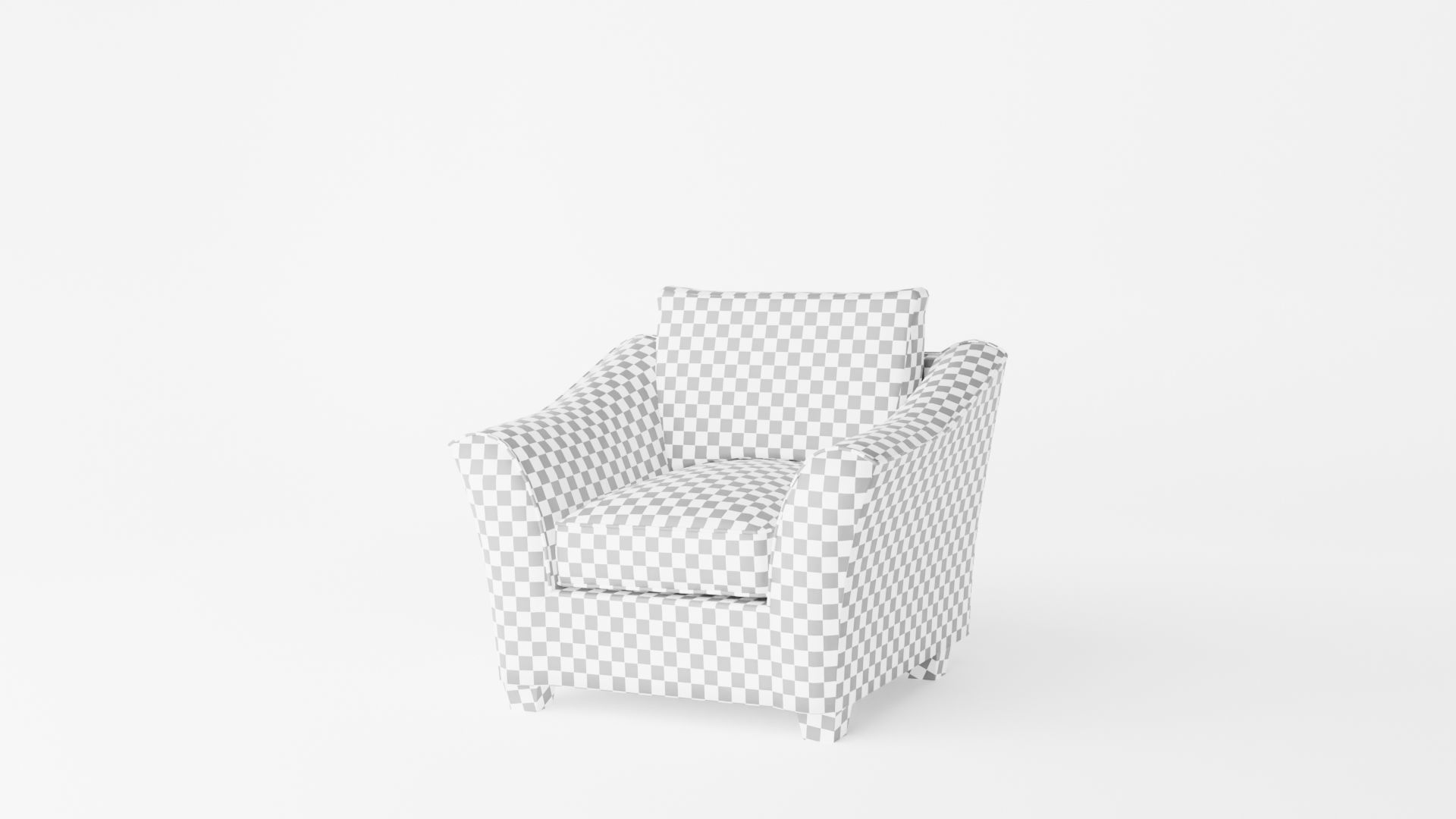 Living room set Low-poly 3D model_11