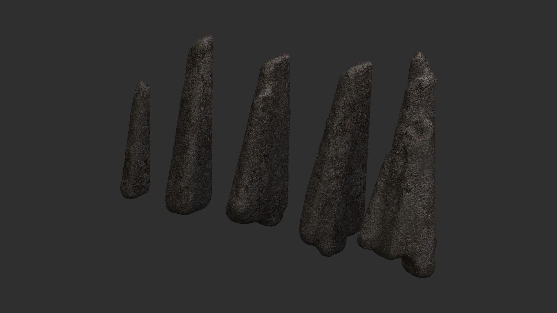 Rock Spires - Base Free low-poly 3D model_9