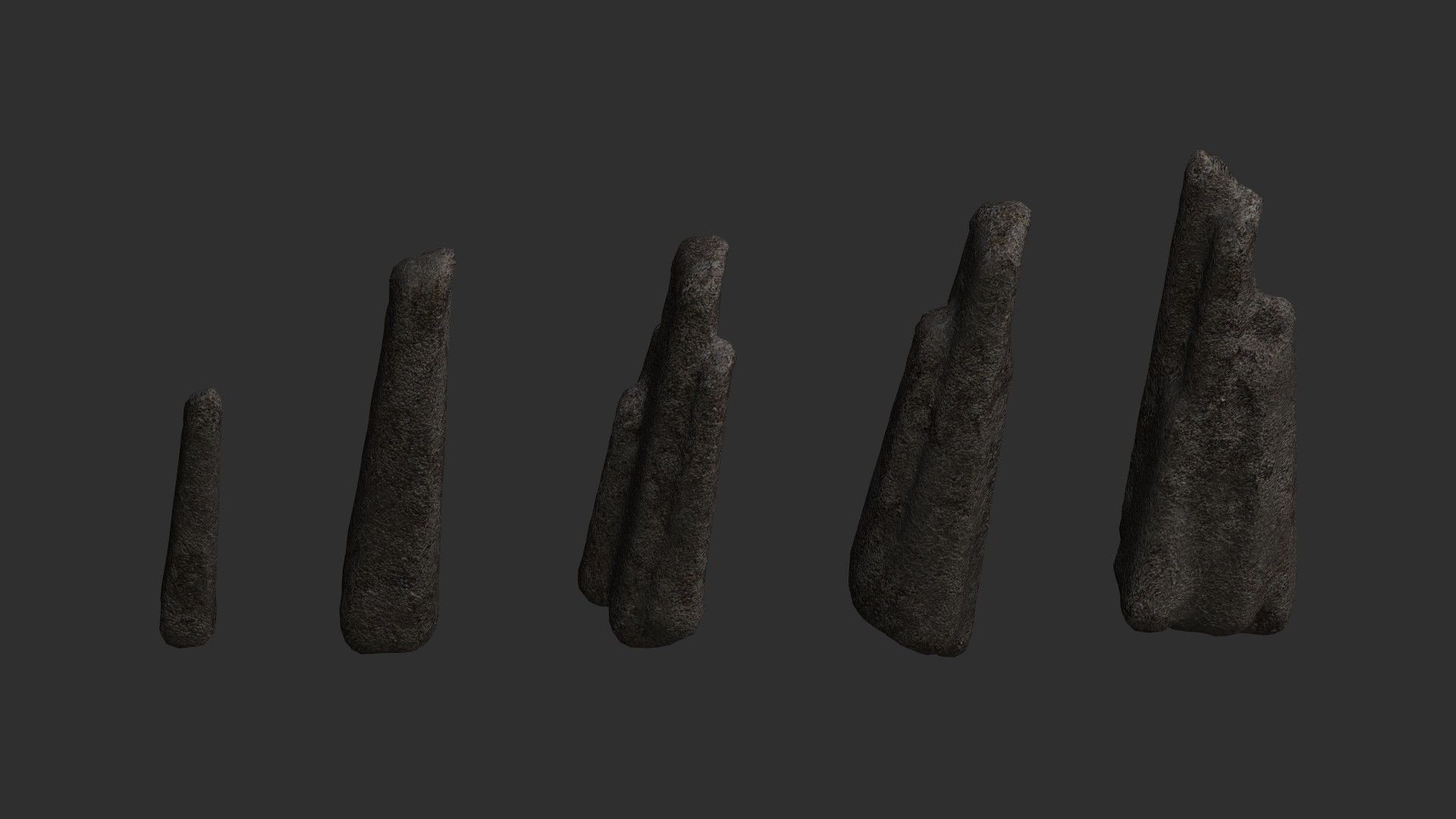 Rock Spires - Base Free low-poly 3D model_8