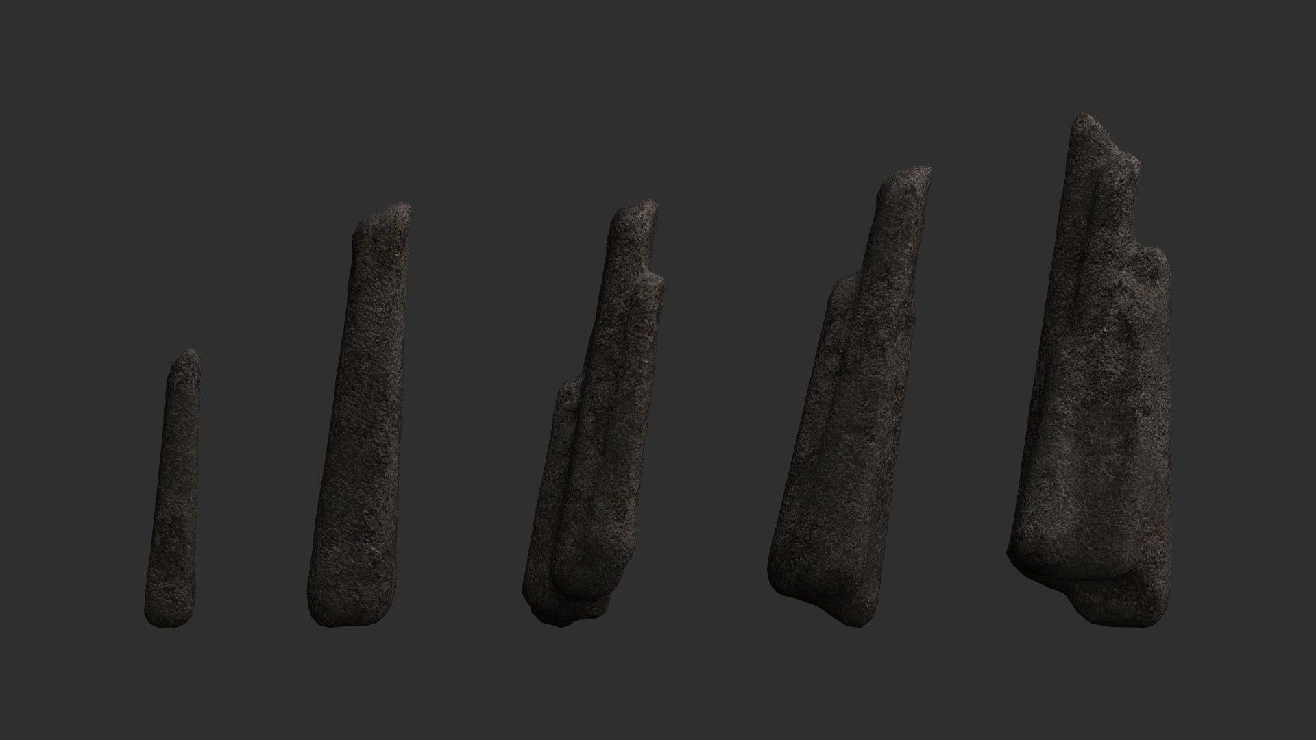 Rock Spires - Base Free low-poly 3D model_10